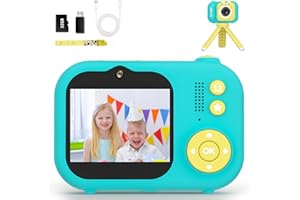 MAKOLLE Kids Camera for Boys Girls,Kids Toys Digital Camera for Girls 3-8 Yeal Old Christmas Birthday Gifts HD Video Camera for Kids Age 8-12 Childrens Selfie Camera for Vlogging with a 32GB SD Card