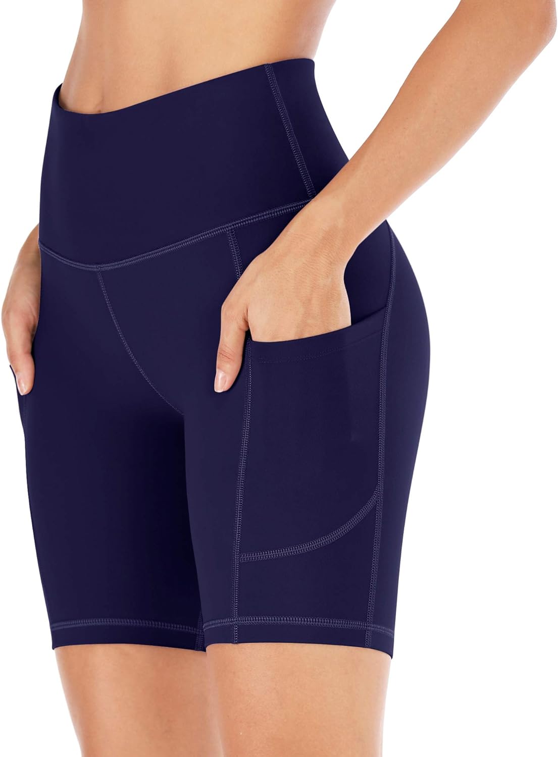 IUGA Workout Shorts for Women with Pockets High Waisted Biker Shorts for Women Yoga Shorts Running Shorts: Clothing