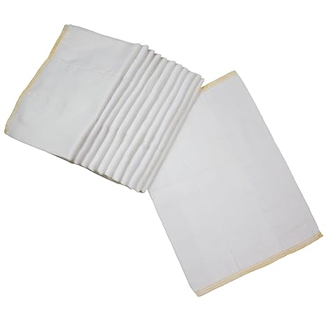 OsoCozy - Indian Cotton - Prefold Cloth Diapers Newborn 4x6x4