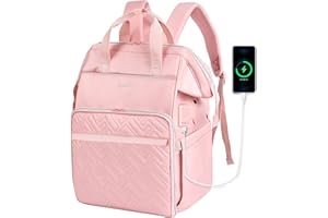 Leudes Knitting Bag Backpack, Yarn Storage Organizer Large Crochet Bag Tote Christmas Gift Yarn Holder Case for Carrying Projects, Knitting Needles (Upgraded Pink)