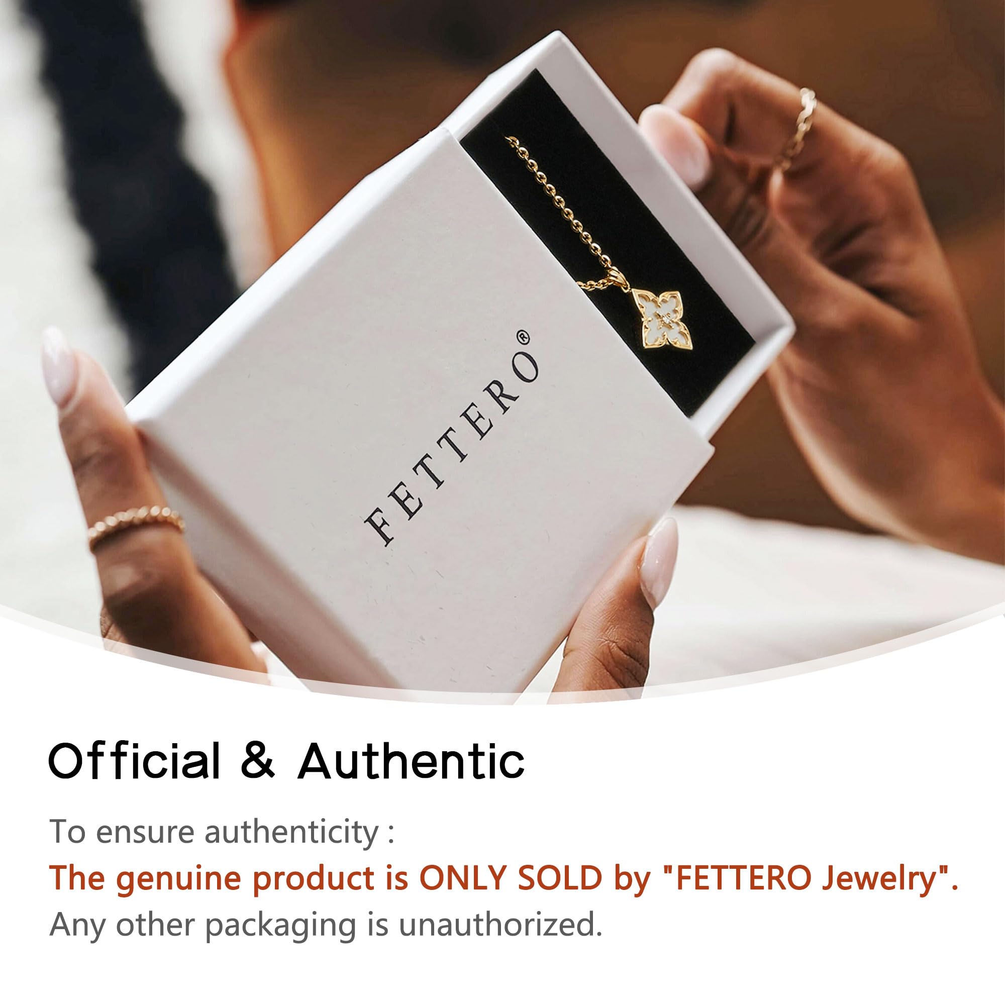 Fettero Gold Clover Necklace for Women Dainty 14K Gold Plated CZ Pendant Necklace Adjustable Chain Choker Charm Colorful Clover Pendant Lucky Necklaces for Women Jewelry