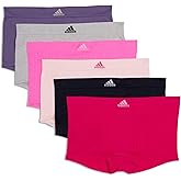adidas womens Seamless Boyshort Underwear Multipack