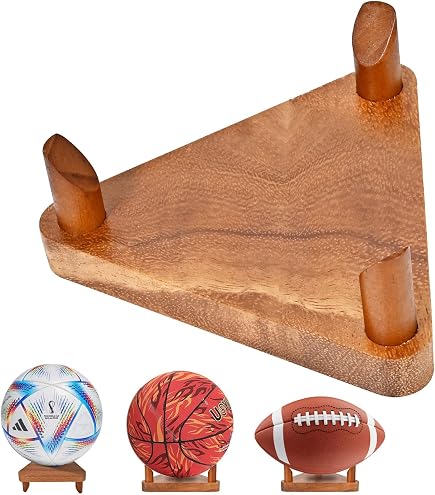 Lot De 4 Supports Acryliques Pour Ballons – Universels, Transparents, Faciles à Assembler, Pour Football, Basket, Volley, Rugby