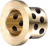 sourcing map Flanged Sleeve Bearings 16mm Bore 20mm OD Brass Oilless Bushings view 5