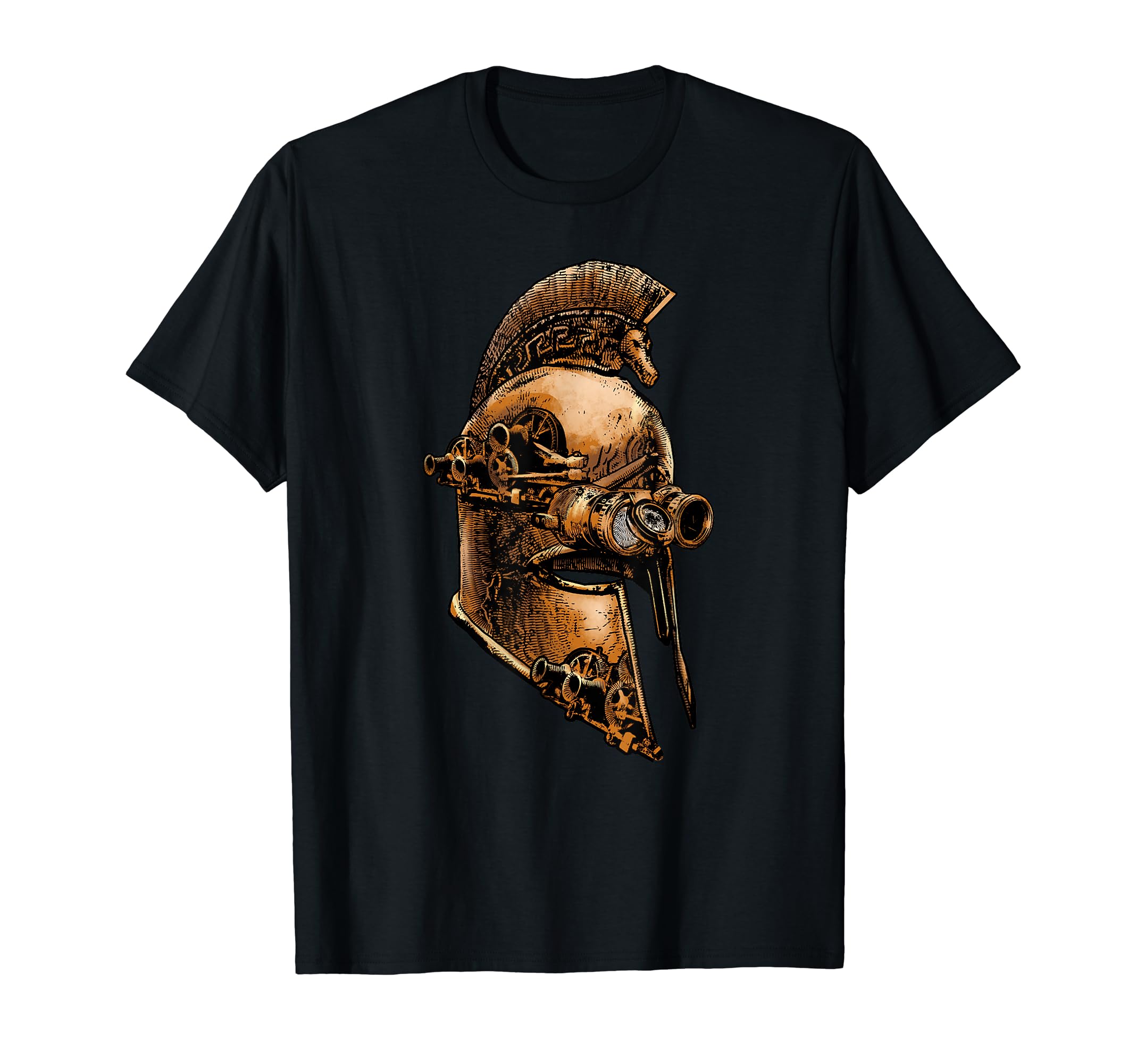 Steampunk Ancient Greek Spartan Warrior Helmet T-Shirt