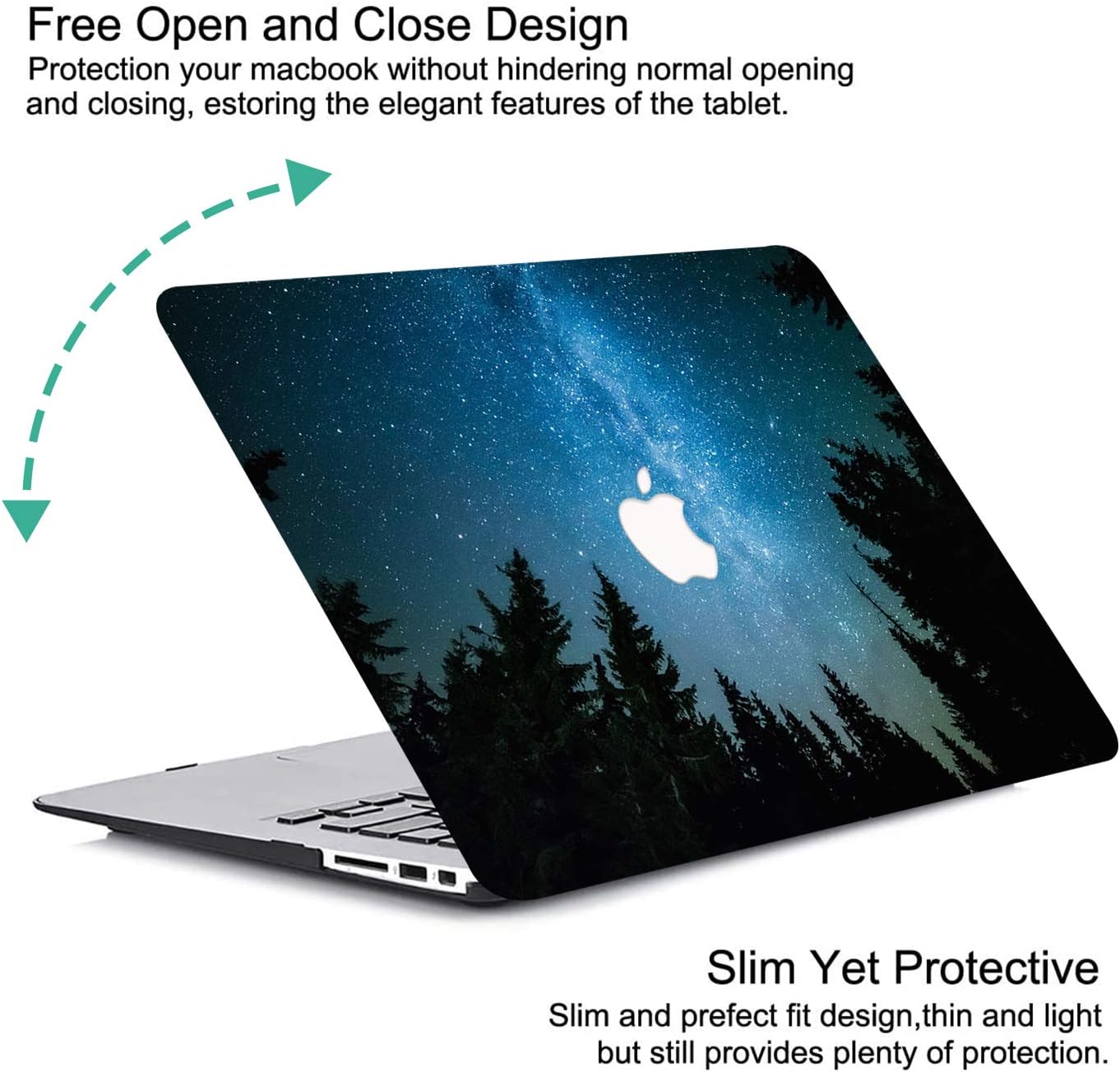 AUSMIX Compatible with Macbook Air 13 inch Case 2021 2020 2018 2019 Release M1 A2337/A2179/A1932 Touch ID - Image 4