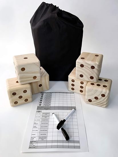 Amazon Com Backyard Champs Yard Dice Game With Bag Sports Outdoors