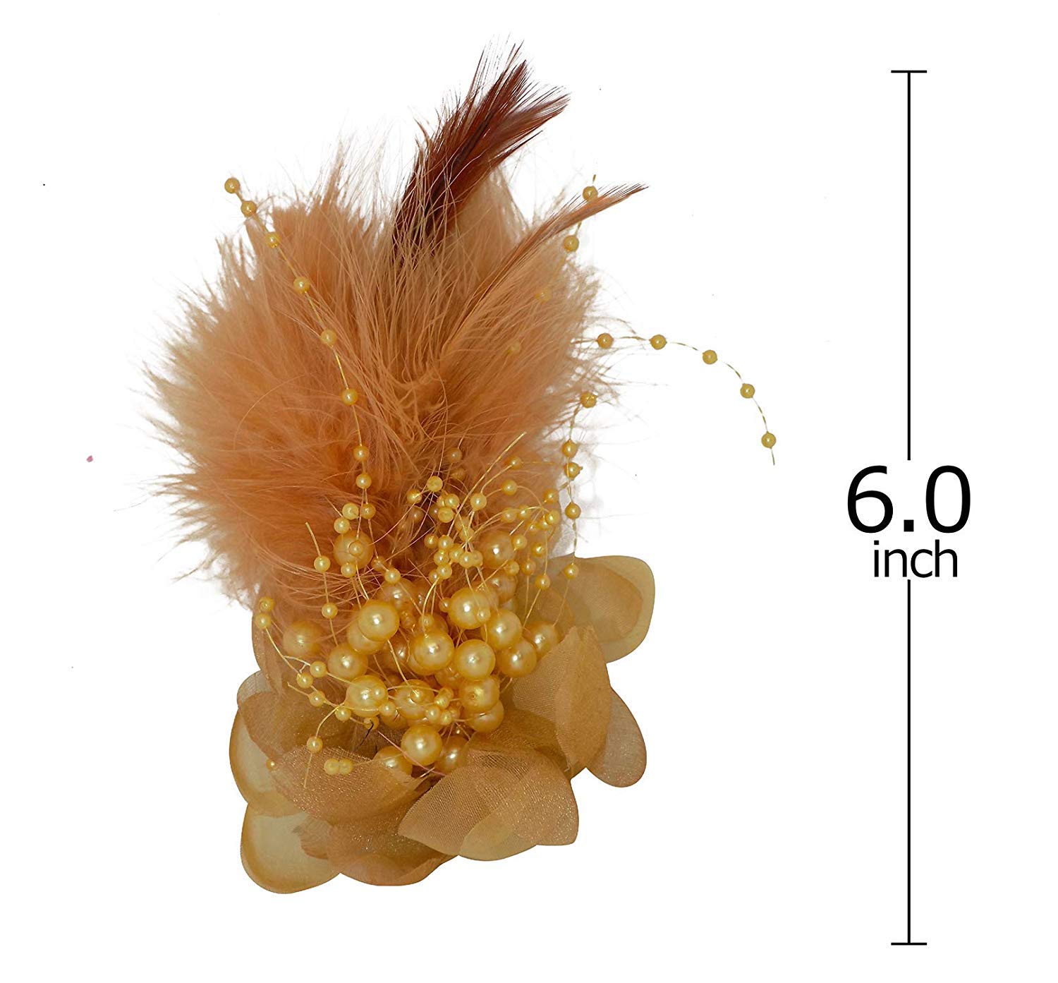 Buy Fully Feather Hair Accessories Hair Clip For Women Flower Hair