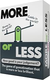 More or Less First Edition Card Game - Judgement Guessing 2 Players