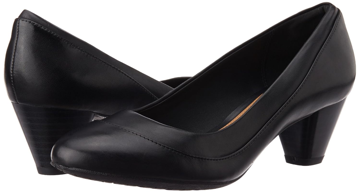 clarks women's denny harbour leather pumps
