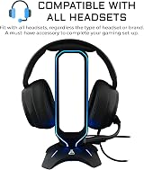 THE G-LAB K-Stand RADON Headset Stand RGB USB 2.0 Hub Anti-Slip Black view 3
