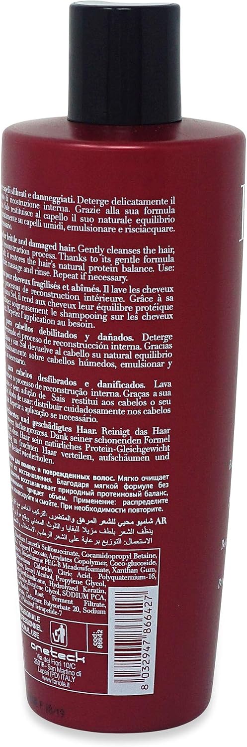 Fanola Restructuring Shampoo, Gentle Cleansing Shampoo to Restore Natural Hair Protein Balance Leaving Hair Soft, Hydrated - Image 5
