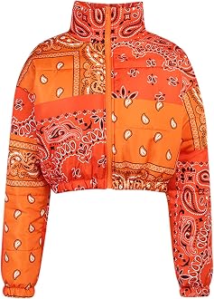 Arssm Women's Cropped Puffer Jacket Y2K 