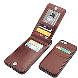 iPhone 6 iPhone 6S Case Wallet with Credit Card Holder, KIHUWEY Premium Leather Magnetic Clasp Kickstand Heavy Duty Protectiv