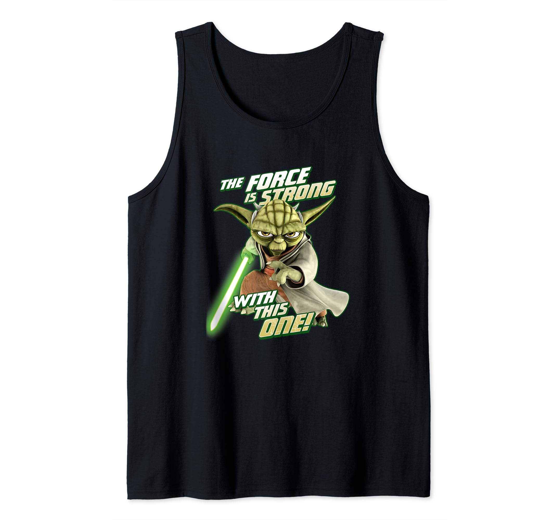 Star Wars Clone Wars Yoda Force Is Strong Tank Top