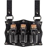 SUMGOGO Cork Potion Bottle Belt Loop Magic Vial Jar Glass Hollween Festival Cosplay Costume Decor Accessory Plague Doctor Witch Prop