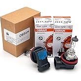 OSRAM H11 OEM Original Standard Halogen Headlight Bulbs 12V 55W 64211L+ (Long Life) Made in Germany | Pack of 2