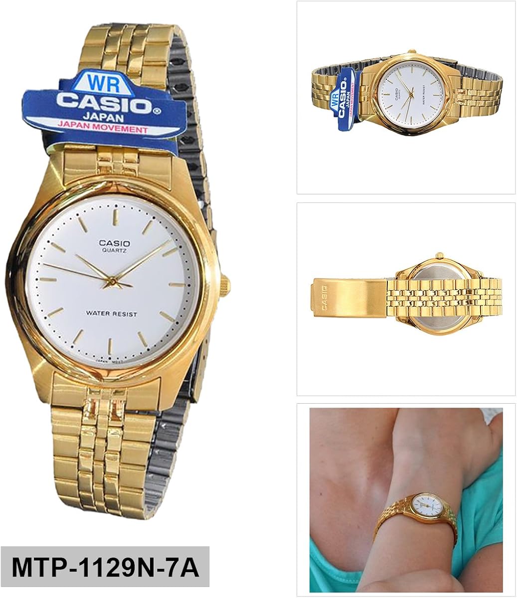 Amazon Com Casio General Men S Watches Metal Fashion Mtp 1129n 7a Ww Casio Watches