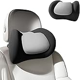BABUR Car Neck Pillow 100% Memory Foam Ergonomic Pillow Neck Pain Relief While Driving Headrest Neck Support Cushion Universal for Driving Home Office