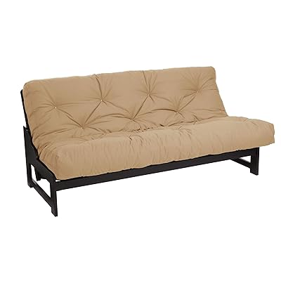 Khaki Mozaic Futon Mattress for Comfortable Seating and Sleep