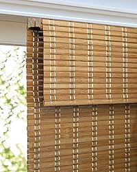 LazBlinds Cordless Bamboo Roman Shades, Light
