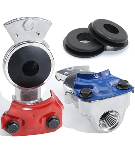 Amazon.com: Tectran 9221 45 Deg Swivel Mount Blue Service Gladhand