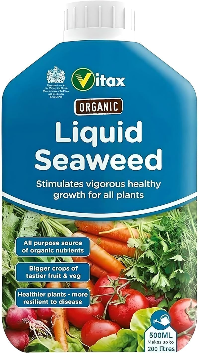 Vitax Organic Liquid Seaweed Concentrate 500ml for Plants Flowers Fruit Veg