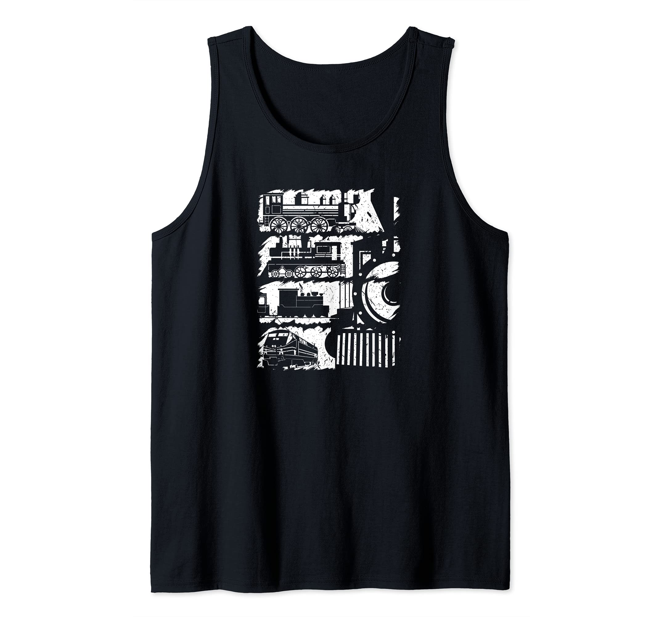 Railroad Locomotives Model Train Tank Top
