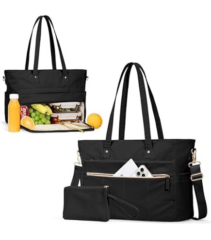 2 In 1 Tote Bag Lunch Bag Combo,3 In 1 Tote Bag for Women,15.6 Inch