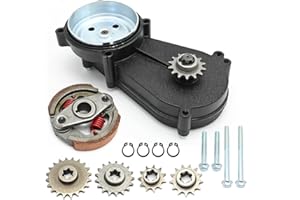 ZUDKSUY Transmission Gear Reduction Box Clutch, Replacement for 43cc 47cc 49cc 50cc 2-Stroke T8F Pocket Bike Scooter ATV Go Kart Mini Bike Dirt Bike Pit Bike
