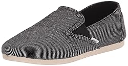 TOMS Women's Redondo Loafer Flat, Black Twill