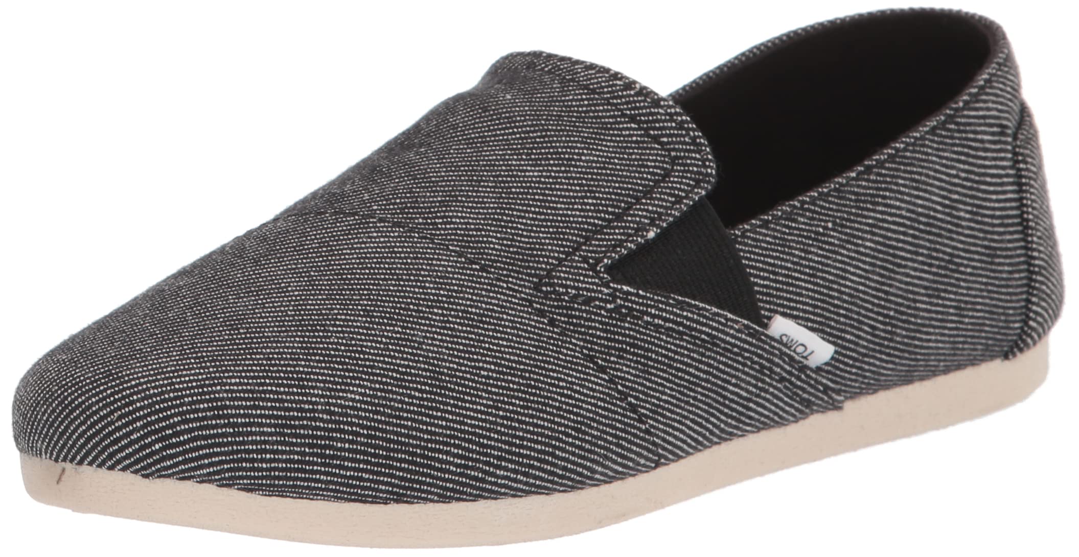 TOMS Women's Redondo Loafer Flat, Black Twill