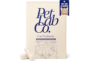 PetLab Co. Probiotics for Cats, Support Gut Health, Occasional Diarrhea, Digestive Health & Immune Support - Easy to Use - 30 Count