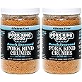 Pork King Good - Pork Rind Breadcrumbs - 2 Pack! Keto Friendly, Paleo, Gluten-Free, Sugar Free, Zero Carb Panko Substitute (Two 12 Oz Jars) (Ranch, 2 Pack)