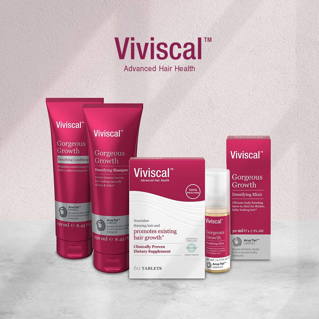 Viviscal Women's Hair Growth Supplements with Proprietary Collagen Complex, 1 Selling for Clinically Proven Results of Thicker, Fuller Hair; Nourish Thinning Hair (180 Tablets - 3 Month Supply): Beauty