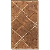 ARIAT Men's Cross Stitch Rodeo Wallet with Embossed Patch