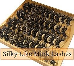 25MM Mink Lashes 25 mm False Eyelashes Long 20