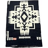 AHUAY Premium Hypoallergenic Alpaca Wool Blanket – Reversible 2-in-1 Andean Geometric Throw, Ultra Soft Warm Lightweight, Handmade in Ecuador (Imbabura Black and White, King)