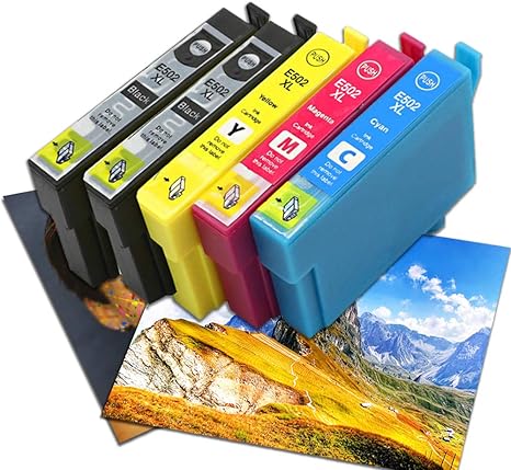 Remplacer Pour Epson 502xl Cartouches D Encre Pour Epson 502 Xl Workforce Wf 2860d Wf 2860dwf Wf 2865dwf Expression Home Xp 5105 Xp 5100 Xp 5115 Imprimante Amazon Fr High Tech