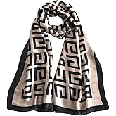 FINIZO Mulberry Silk Feeling Long Scarf for Women Large Shawls for Headscarf and Neck Sunscreen Shawls