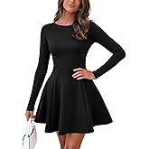 BTFBM Fall Dresses for Women 2026 Elegant Classy Flowy A Line Long Sleeve Business Homecoming Cocktail Sweater Dress
