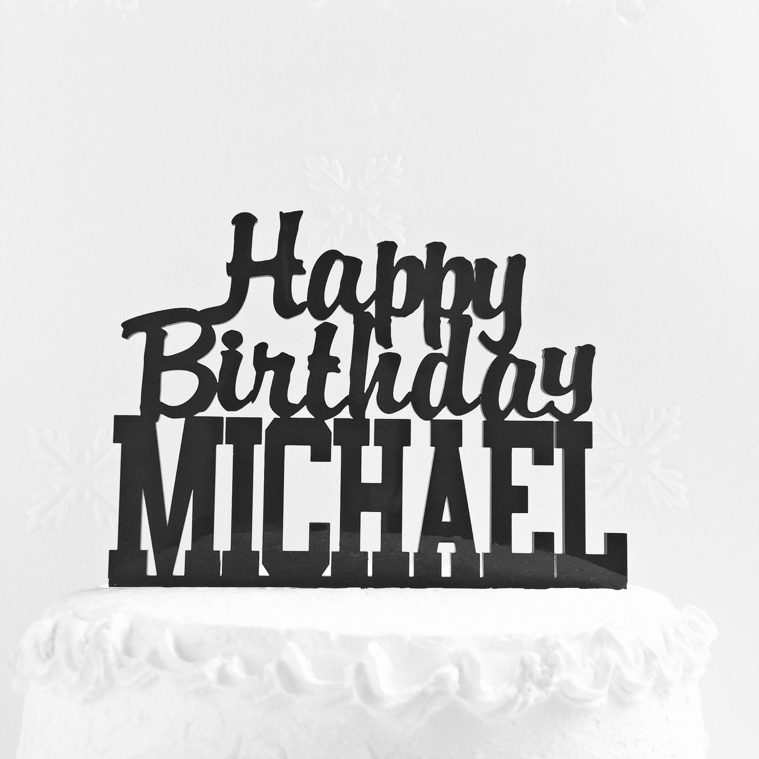 cake topper happy birthday with name