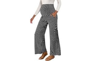 Peauty Buttery Soft Maternity Palazzo Pants Over The Belly, Wide Leg High Waisted Pregnancy Yoga-Pants(S-3XL)