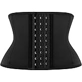 LUXURY-VITA Short Torso Waist Trainer for Women Lower Belly Fat, Workout Fajas Colombianas Waist Cincher Corset