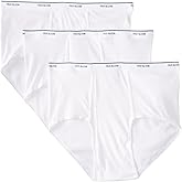 Fruit of the Loom 3-Pack Men's White Big Man Briefs 7690BM (4XB (54-56))