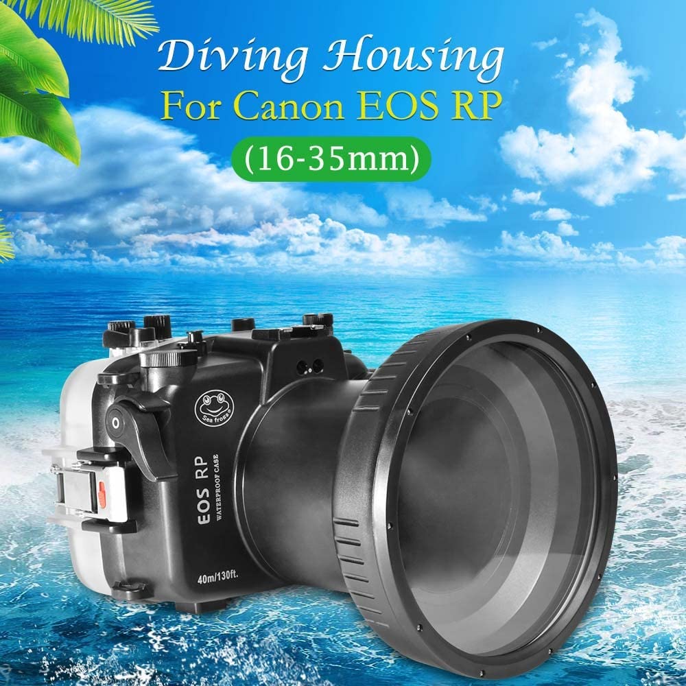 Seafrogs Waterproof housing Underwater Case for Canon EOS RP + EF16-35mm for Diving Underwater Photography- [40m/130ft]