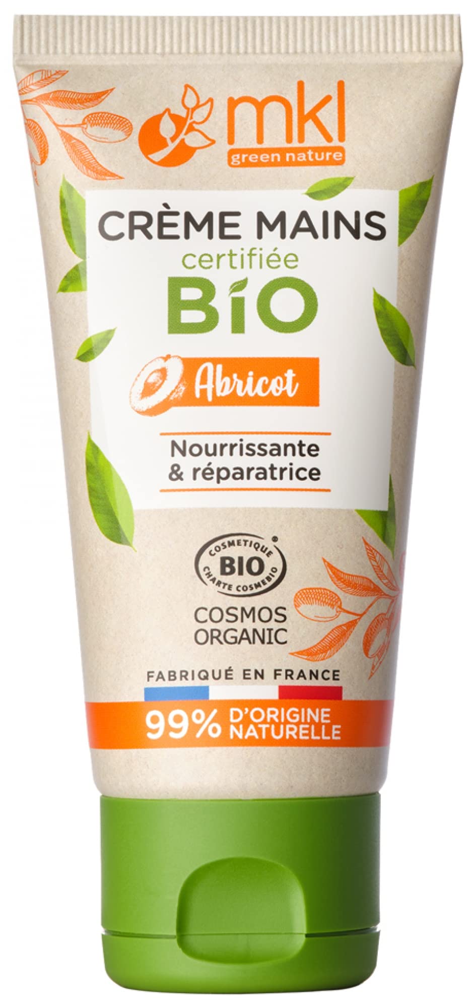 MKL Green Nature Apricot Hand Cream Organic 50ml