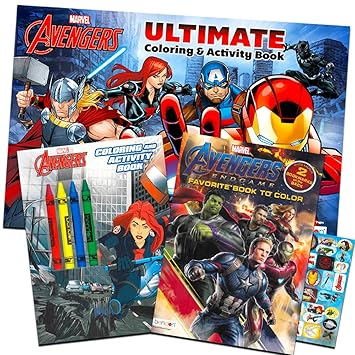 Buy Marvel Avengers Coloring Book Super Set With Crayons 3 Jumbo Books Over 260 Pages Total Featuring Captain America Thor Hulk Iron Man And More Online At Low Prices In India Amazon In