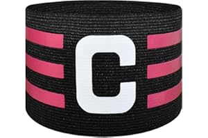 FUNAUPGO Sports Captain C Arm Band for Team Training, Unisex Elastic Soccer Captain Armband Adjustable Outdoor Football Player Captain's ArmBands for Adult