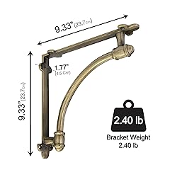 NACH Decorative Shelf Brackets, 2 Pack of 9.6 x 1.7